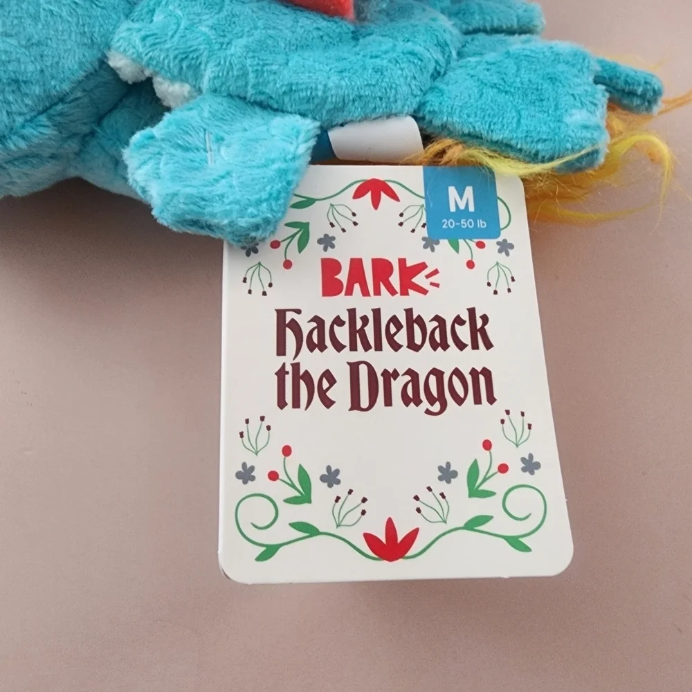 Hackleback the Dragon Dog Toy-Whip N Wings, Crazy Crinkle & Squeaker Dog Toy